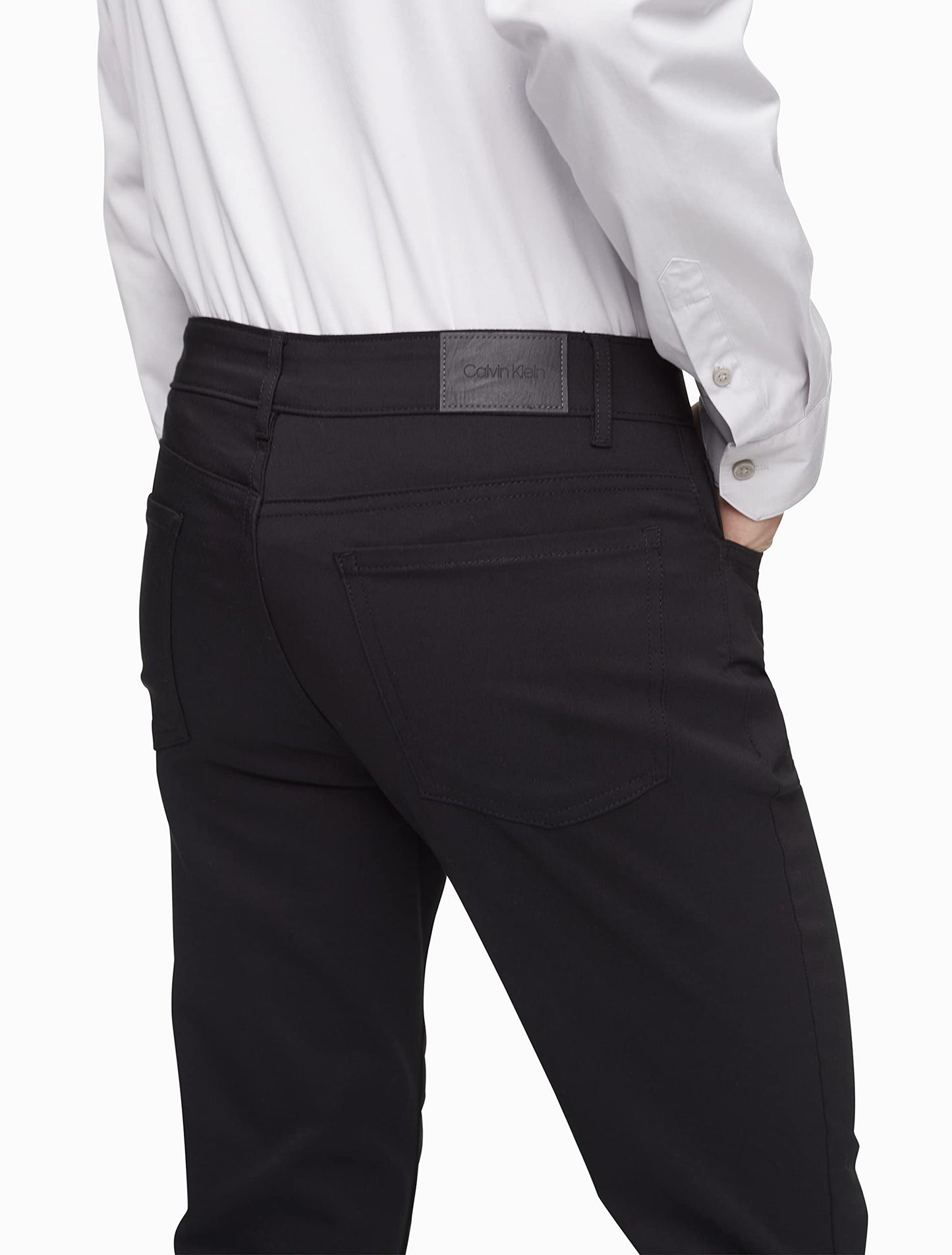 Move 365 Stretch Slim Fit Wrinkle Resistant Tech Woven Pant Black