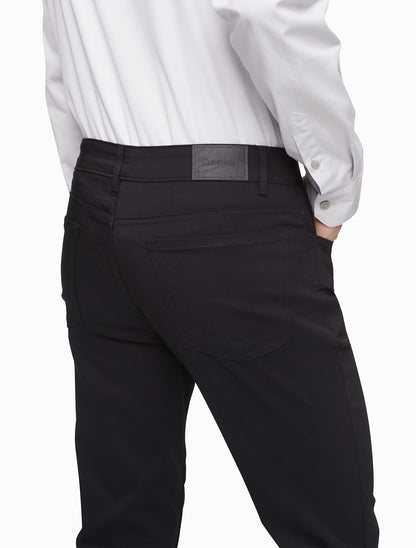 Move 365 Stretch Slim Fit Wrinkle Resistant Tech Woven Pant Black
