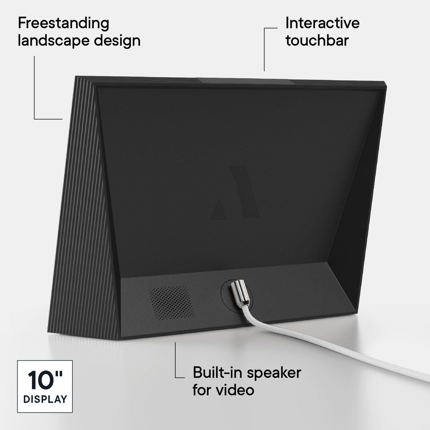 Aura Digital Picture Frame - 10.1" HD Mat Display | Wirecutter's Best Digital Frame for Gifting - Send Photos Directly from Your Phone from Anywhere | Quick & Easy Setup Over WiFi - Free App | Black