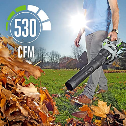 EGO Power+ LB5302 3-Speed Turbo 56-Volt 530 CFM Cordless Leaf Blower 2.5Ah Battery and Charger Included