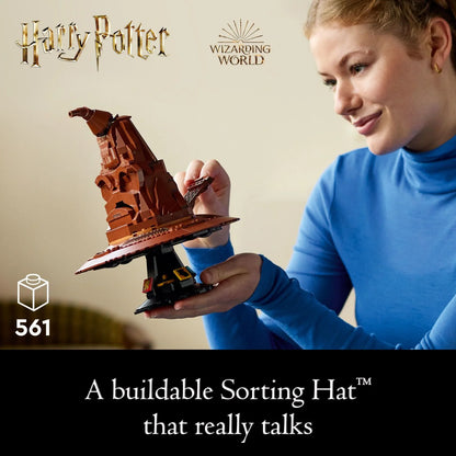 LEGO Harry Potter Talking Sorting Hat W/ 31 Voices - Harry Potter Building Set - Gift Idea for Adults, Women & Men, 18+ - 76429