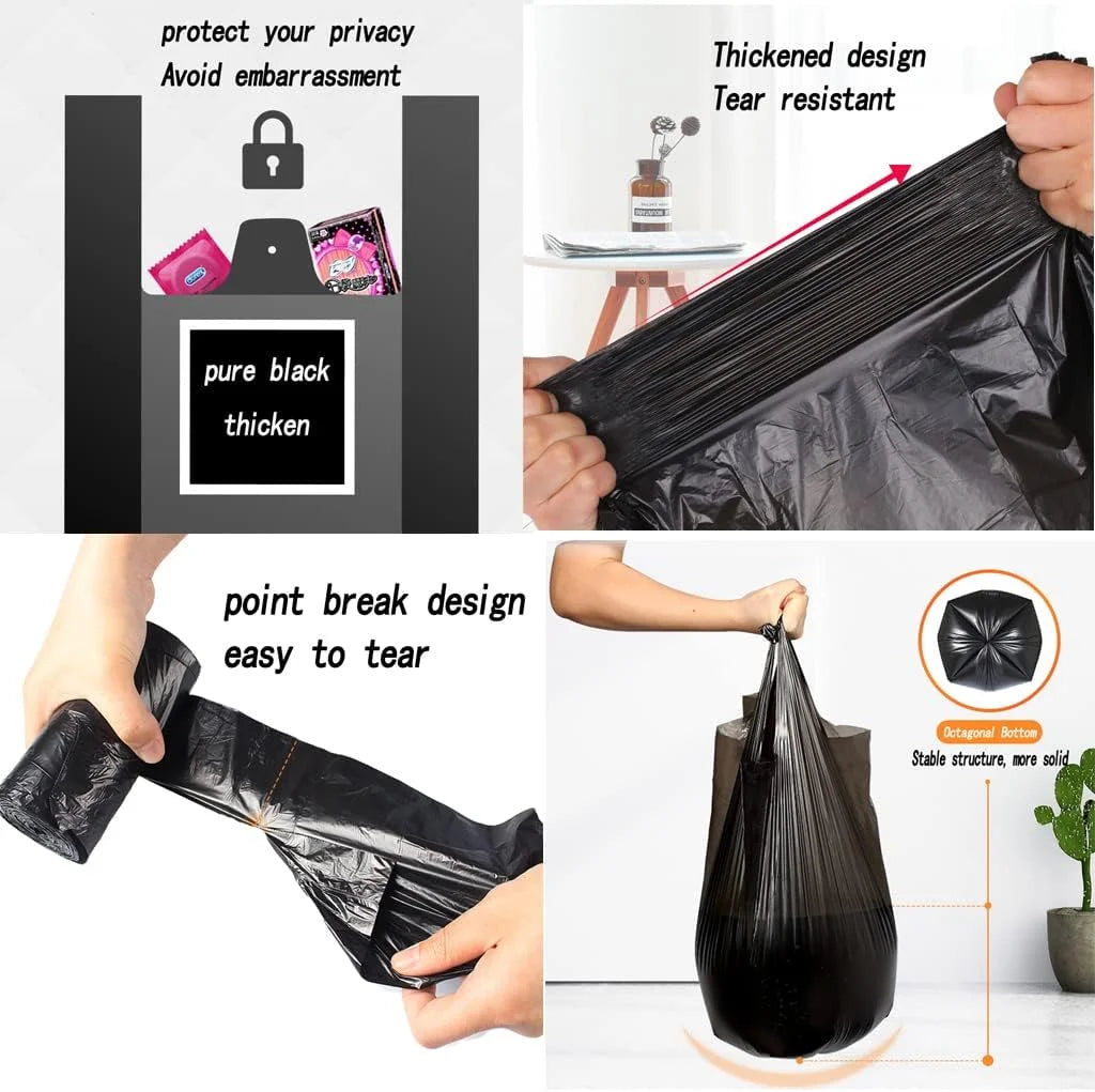 4 Gallon Wastebasket Bags Garbage Bags,Small Trash Bags for Office,Kitchen,Bedroom,100 Count