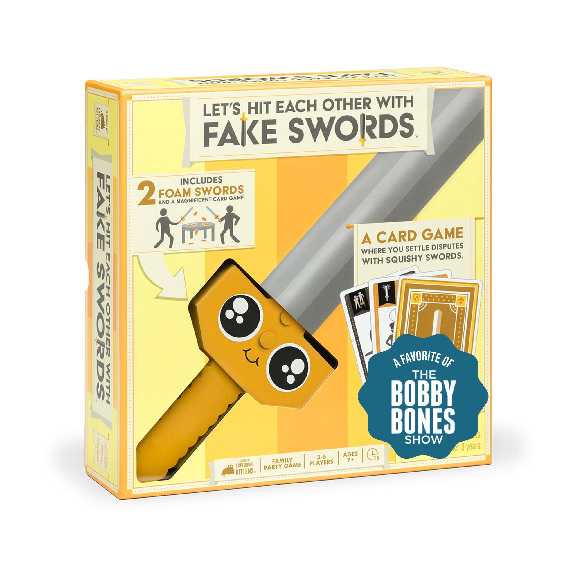 Let's Hit Each Other with Fake Swords Party Game from Exploding Kittens