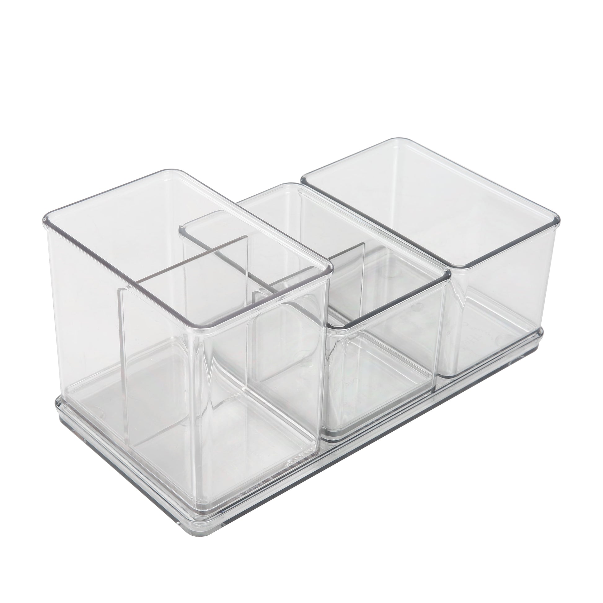 The Home Edit 4-Piece Office Desktop Edit Clear Plastic Storage System