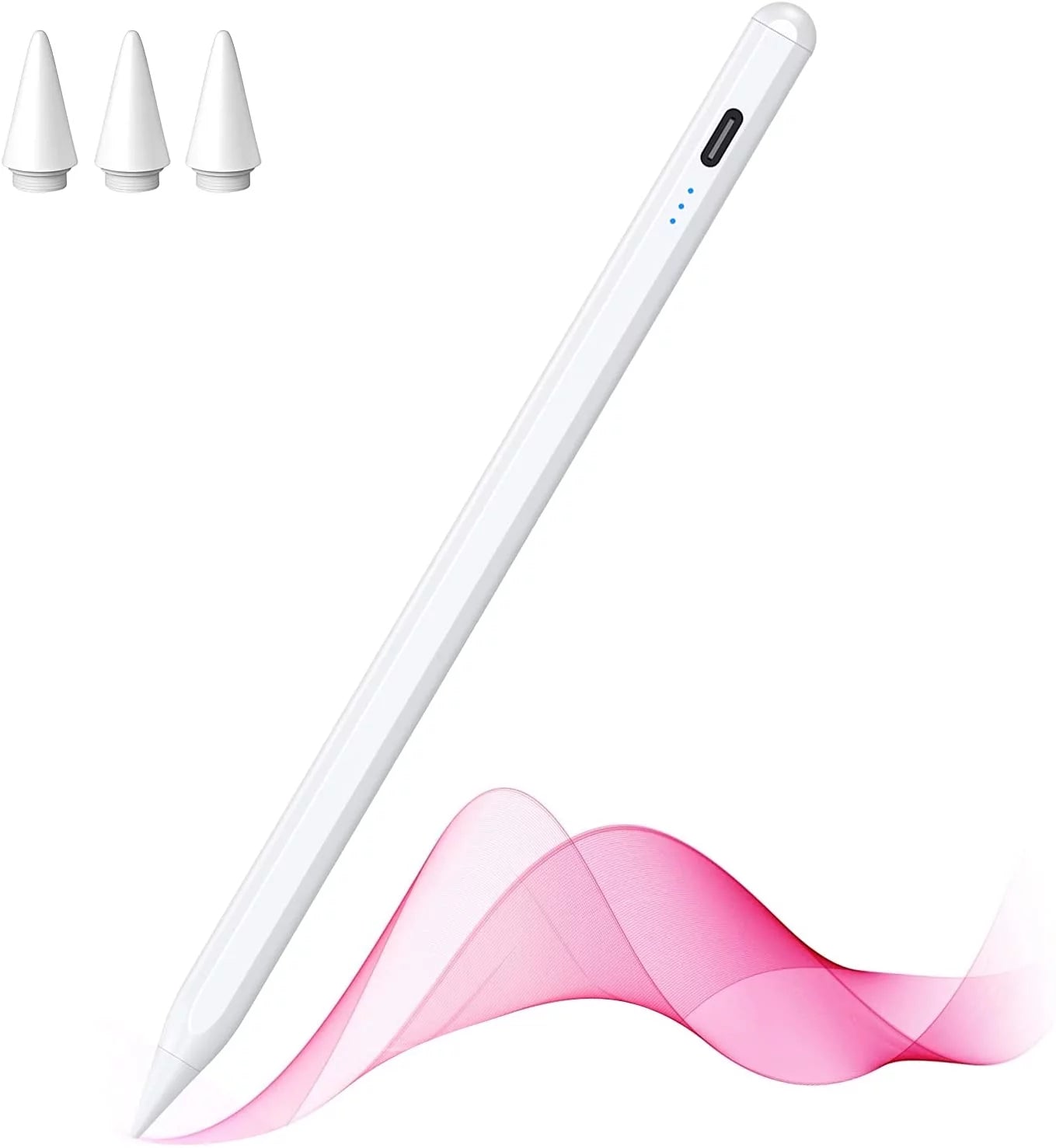 Sunpolin Stylus Pen for Apple iPad, Palm Rejection & Tilt Active Pencil Compatible with iPad Pro 11/12.9, iPad 9/8/7/6, iPad Air 4/3, iPad Mini 6/5