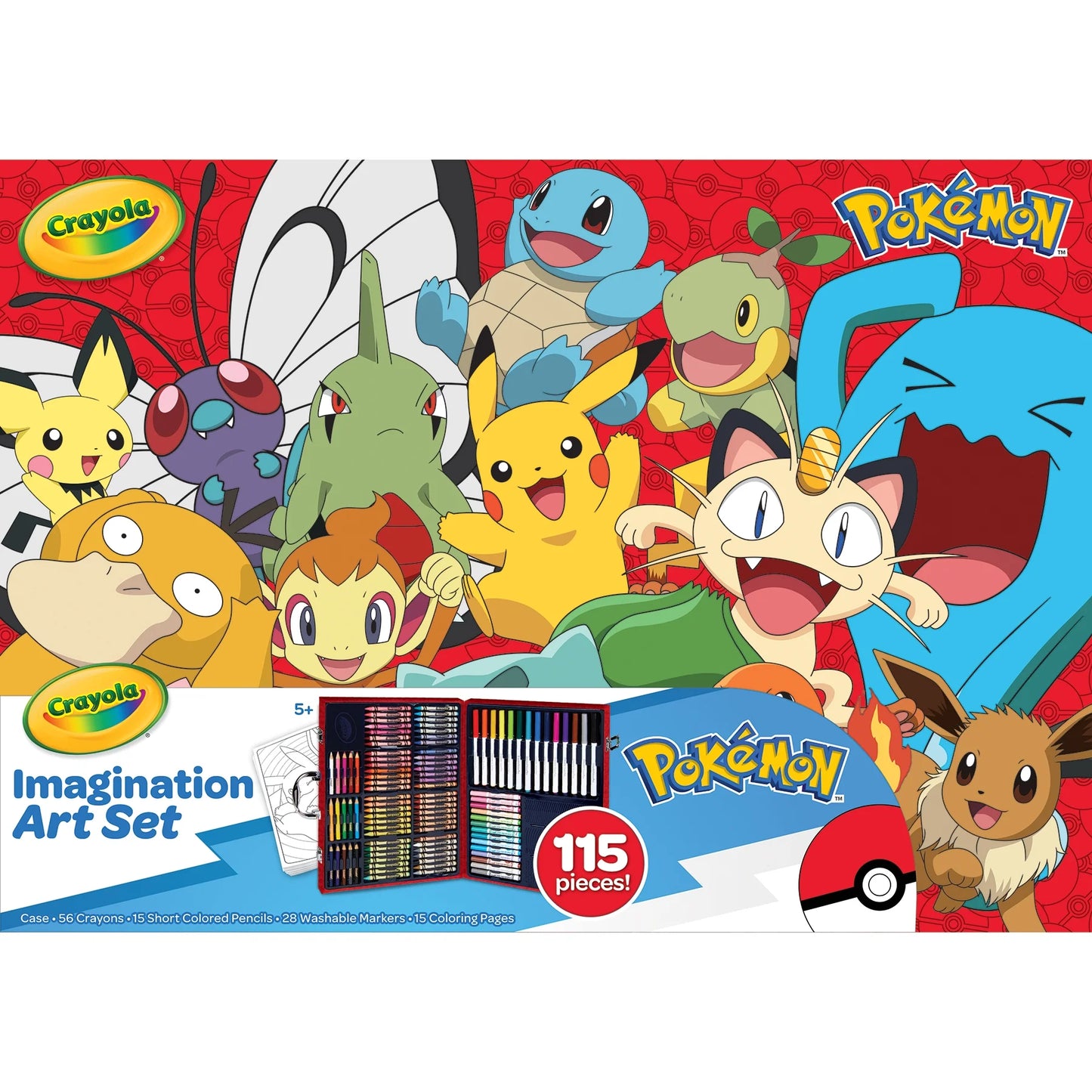 Crayola Imagination Art Set, Pokmon, 115 Pieces