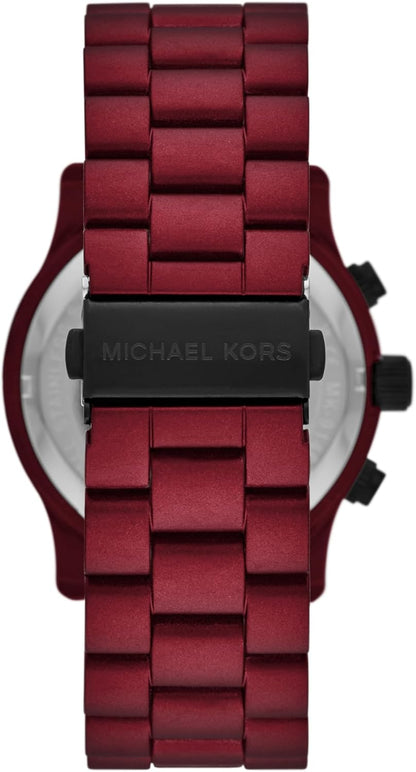 Michael Kors Runway Men's Watch, Stainless Steel Chronograph Watch for Men with Steel or Silicone Band