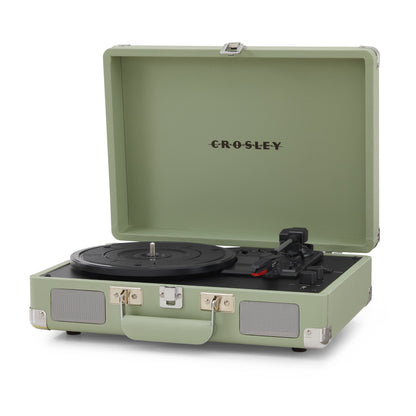 Crosley Cruiser Premier Vinyl Record Player with Speakers and Wireless Bluetooth - Mint | Audio Turntables