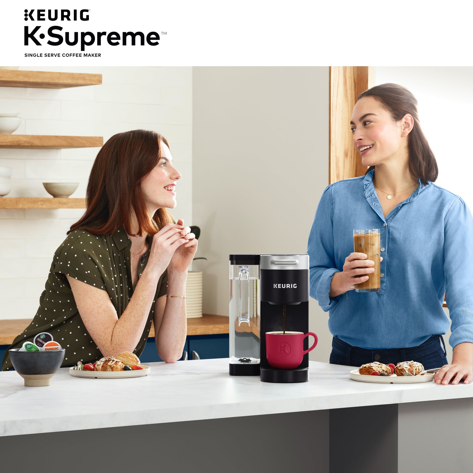 Keurig K-Supreme Single Serve K-Cup Pod Coffee Maker, MultiStream Technology, Black