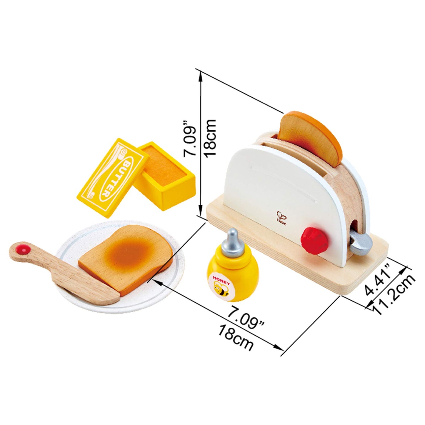 (Multicolor) - Hape International Hape E3148 - Pop Up Toaster Set, 3+ years