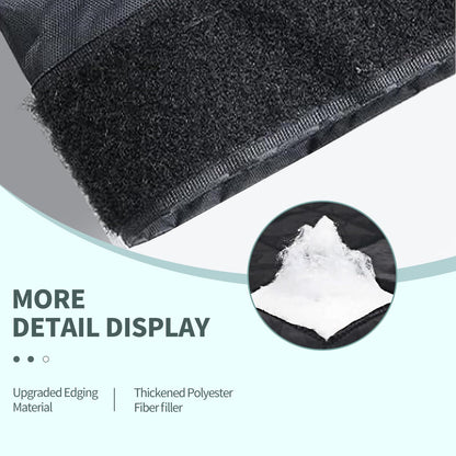 Magnetic Thermal Insulated Door Screen, Sunmoxia Upgraded Oxford Cloth with Thicken Polyester Fiberfill Door Curtain, Weatherproof Insulation Cover Blanket for Winter, Fits Door up to 72" x 80"