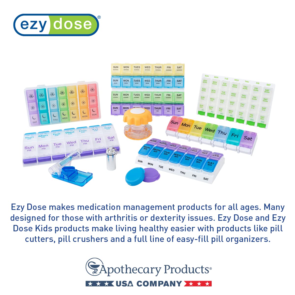 EZY DOSE Monthly Medtime (28-Day) Pill Planner │Monthly Pill Organizer