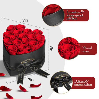 Auoasl 16 Preserved Flowers Rose Birthday Gifts for Women Her Mom Wife Girlfriend Grandma on Valentines Mothers Day Christmas Anniversary Romantic