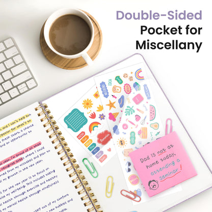 Taja Blank Spiral Journal Notebook for Women & Men, 140 Pages, Sketch Book, Plain Notebook for Drawing & Sketching, Journals for Creative Writing, A5(6"x8") - Purple