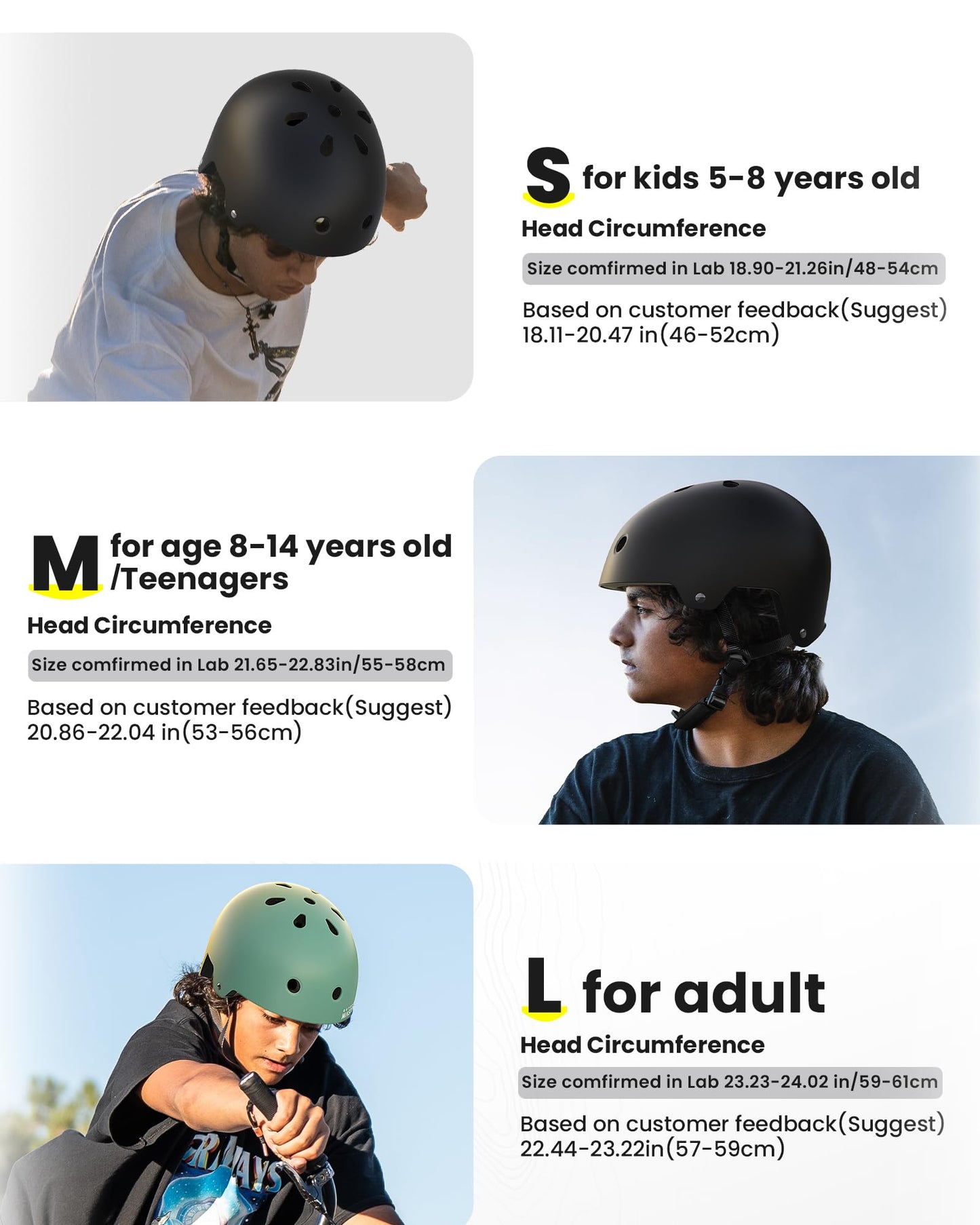 OutdoorMaster MIPS Skateboard Helmet - Two Removable Liners Ventilation Multi-Sport Scooter Roller Skate Inline Skating for Kids, Youth & Adults