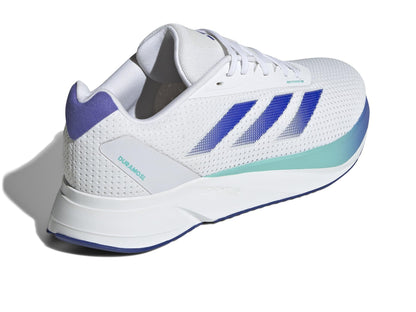 adidas Men's Duramo SL Running Sneaker, White/Lucid Blue/Flash Aqua, 10