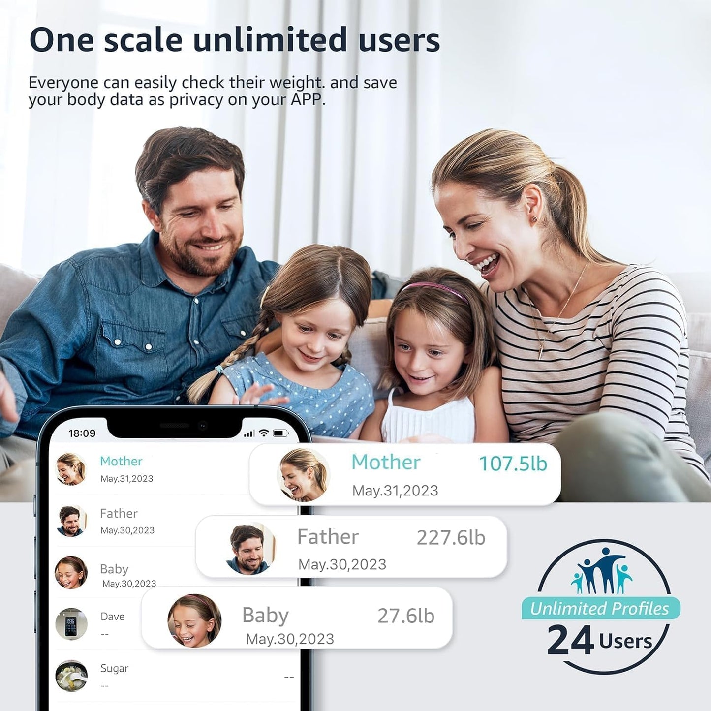 Posture Scale for Body Weight, Digital Bathroom Smart Scale, 13 Body Composition Analyzer Sync Weight Scale BMI Health Monitor Sync Apps 400lbs - Black