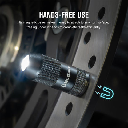 OLIGHT IMINI 2 EDC Rechargeable Keychain Flashlight, 50 Lumens Compact and Portable Mini LED Keyring Lights with Built-in Battery Ideal for Everyday Carry and Emergencies (Black)