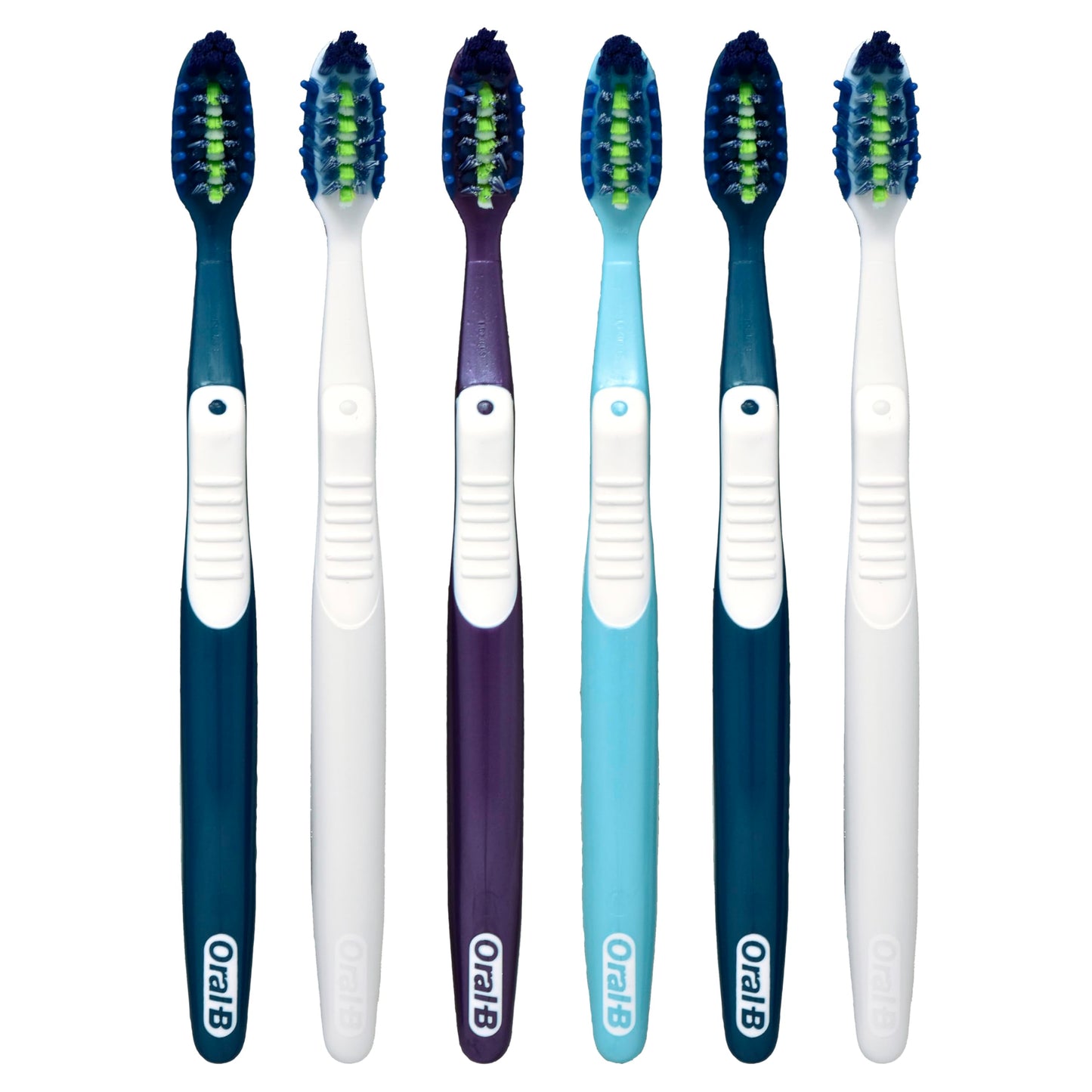 Oral-B Pro Clean Cross Action Toothbrushes, Deep Plaque Removal, 6 Count