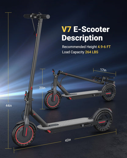 MAXSHOT Electric Scooter for Adults, 8.5/10/14" Tires, 19/22Mph, 350W/500W Motor, 21-28 Miles Range, Folding E-Scooter with Dual Suspension,APP Control