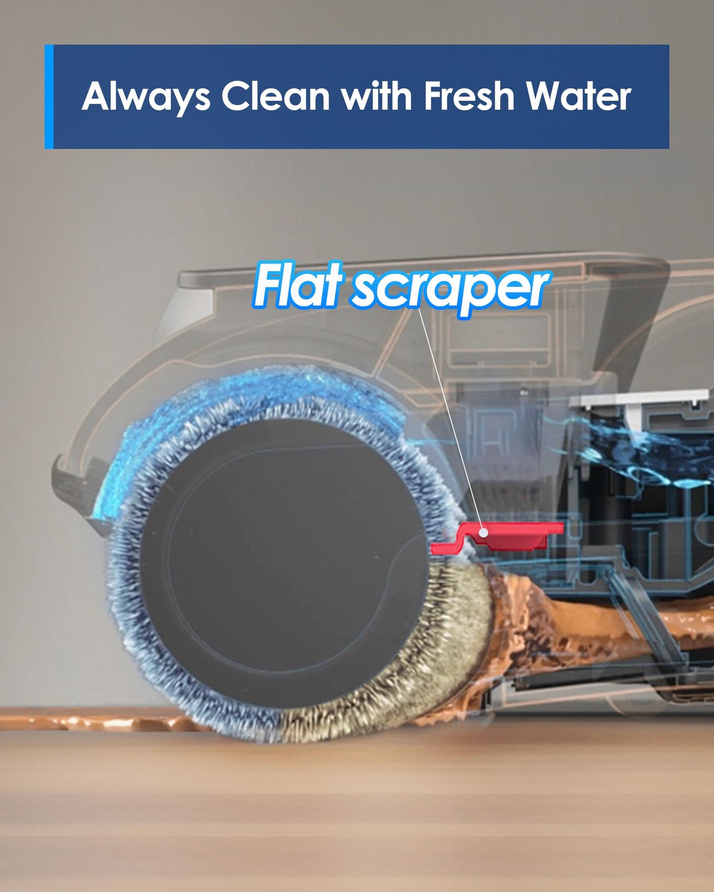 Tineco iFLOOR 5 Breeze Complete Wet Dry Vacuum Cordless Floor Washer, One-Step Cleaning for Hard Floors, Edge Clean, Auto Self-Cleaning, Lightweight & Cordless Design