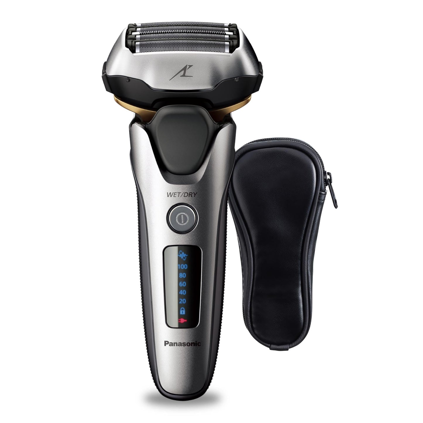 Panasonic ARC5 Electric Razor for Men with Pop-up Trimmer, Wet Dry 5-Blade Electric Shaver with Intelligent Shave Sensor and 16D Flexible Pivoting Head - ES-ALV6HS (Silver)