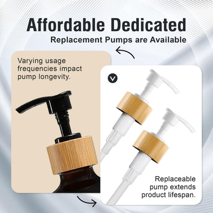 MOMEEMO White Soap Dispenser Set, Contains Hand and Dish Soap Dispenser, Suitable for Kitchen Decor. (White)