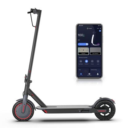 Maxshot Electric Scooter, 8.5" /10" /14" Tire, 16/19/22 Mph Top Speed, 12/16/21/27/28/49/50 Miles Long Range, Folding Escooter for Adults and Kids with Seat Bag, Dual Braking, Dual Suspension, App