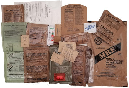 MRE, U.S. MRE Meals, Emergency Supplies, Emergency Food Supply, Survival Food, Freeze Dried Food w/Flameless Heater, Ready Meals (Variety Pack of 24) – (A & B Case Inspection 2025, 2026)