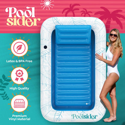 Premium Inflatable Tanning Pool Lounger | Large Inflatable Tanning Bed for Adults | Multipurpose Pool Floats Adults | Inflatable Pool Float | Tanning Float