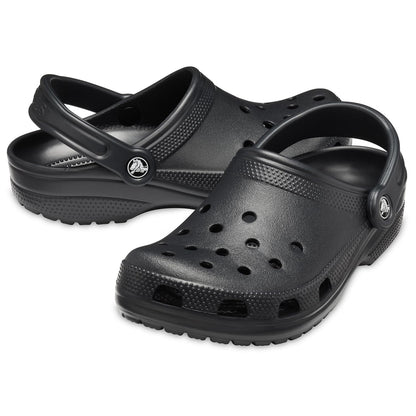 Crocs Unisex-Adult Classic Clog, Clogs for Women and Men, Black, 8 Women/6 Men