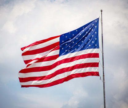American Flag 3x5 Ft for Outside Longest Lasting- Ultra Durable, Tear-Proof Heavy Duty Spun Polyester US USA Flags - Fade Resistant, Embroidered Stars, Sewn Stripes, Brass Grommets - Outdoor Decor