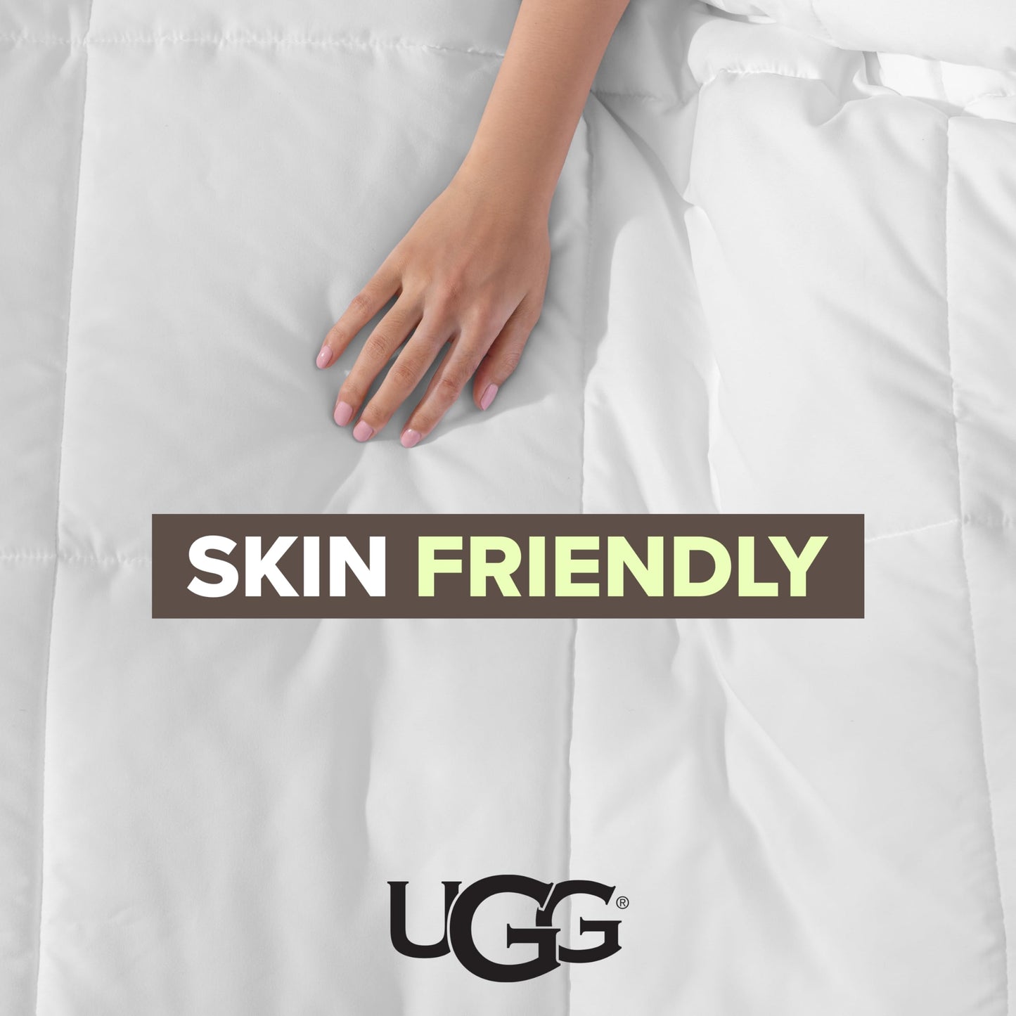 UGG Danielle Full/Queen Comforter Duvet Insert Cooling Lightweight Down Alternative Hypoallergenic Washable Quilted Fluffy Comforter Blanket with Corner Tabs for Duvet Cover, Full/Queen, Bright White