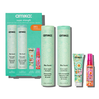 amika super strength repair wash + care set