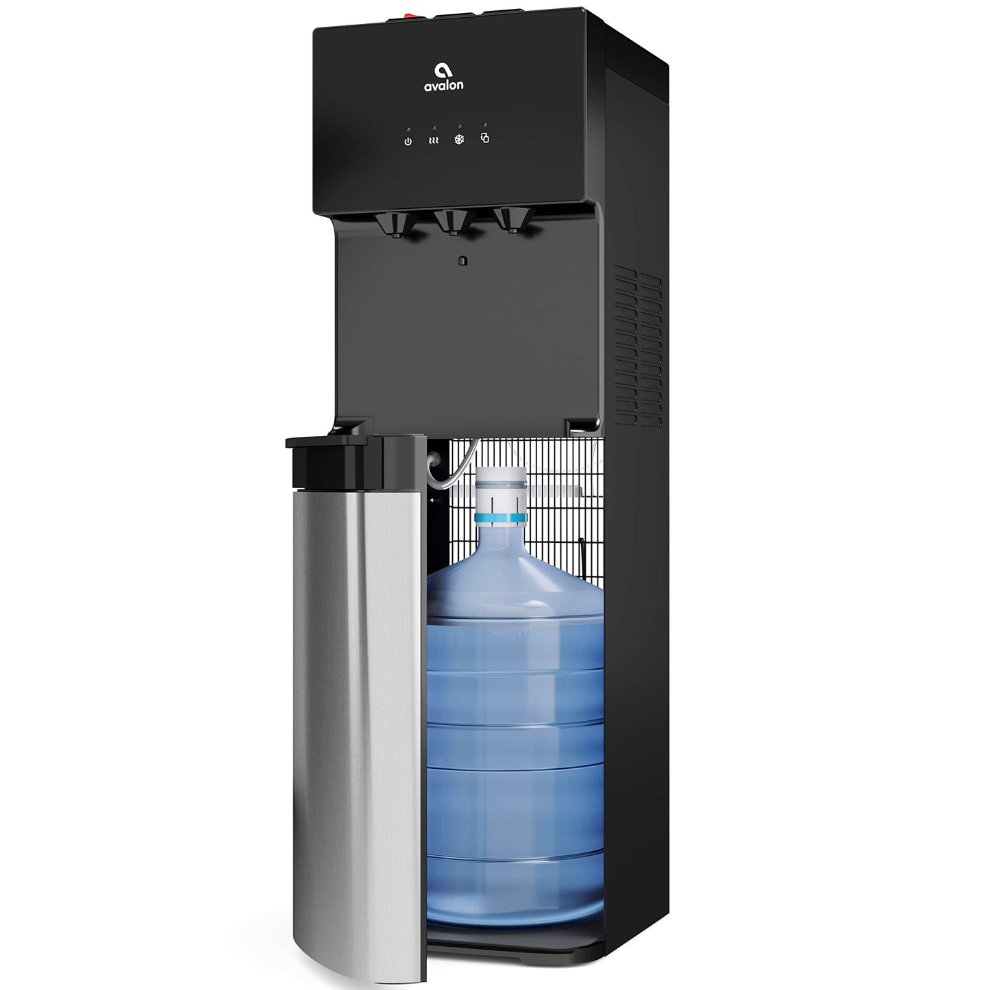 Avalon Bottom Loading Water Cooler Water Dispenser with BioGuard- 3 Temperature Settings - Hot, Cold & Room Water, Durable Stainless Steel Construction, Anti-Microbial Coating- UL Listed