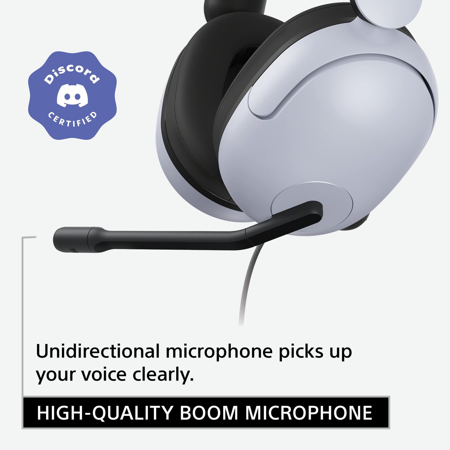 Sony INZONE H3 Wired Gaming Headphones With Mic, PS5 Headphones, Over-Ear, Personalized 360 Spatial Sound, Discord Certified MDR-G300 (White)