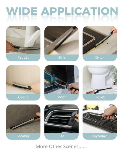 SXhyf Crevice Cleaning Brush - Grout Scrub Brush, House Cleaning Supplies, Gap Cleaning Tools, Home Essentials, Gifts for Women Men, Hard Bristle Crevice Cleaner Brush for Household Use, Bathroom