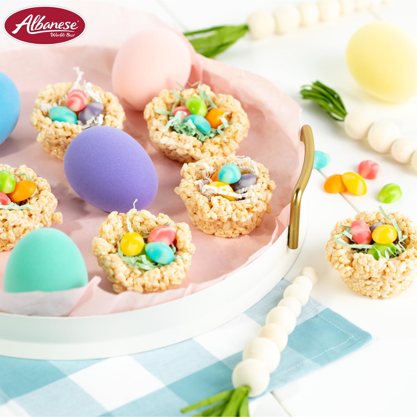 Albanese World's Best Eggstravagant Gummies, Great Easter Basket Stuffers, 5lbs of Easter Candy, Celebrate with Bulk Candy