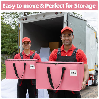 YEUEYS Extra Large Moving Bags with Zipper - Heavy Duty Tote for Packing Clothes, Durable Storage Bin Organizer, Multipack Set