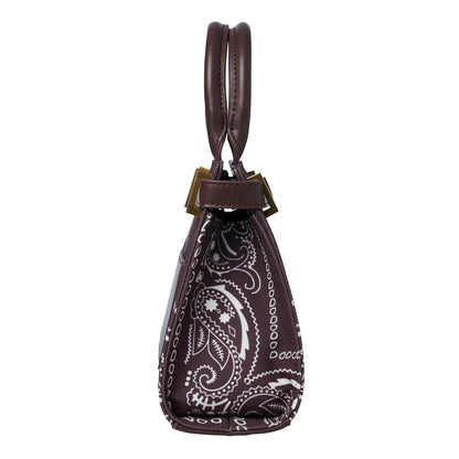 NDG JEANNE MINI BANDANA WOMEN'S HANDBAG 25CM (Brown)