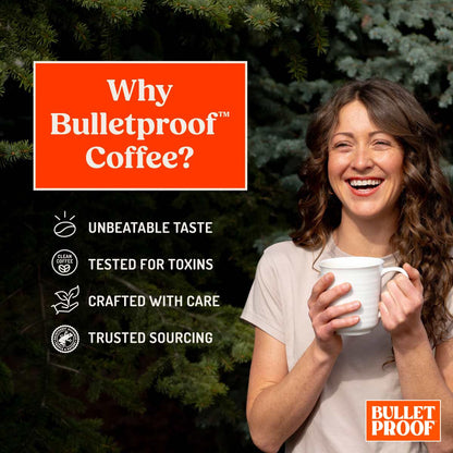 Bulletproof Original Medium Roast Whole Bean Coffee, 12 Ounces (Pack of 3), Clean Coffee Tested for Toxins, Packaging May Vary