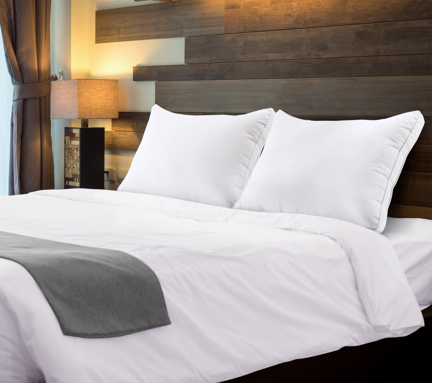 Utopia Bedding Bed Pillows for Sleeping Queen Size (White), Set of 2, Soft & Fluffy Pillow with Down Alternative Filling, Cooling, Hotel Quality, Gusseted Pillow for Back, Stomach or Side Sleepers