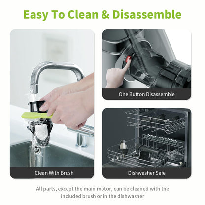 Aeitto Cold Press Juicer Machines, 3.6 Inch Wide Chute, Large Capacity, High Juice Yield, 2 Masticating Juicer Modes, Easy to Clean Slow Juicer for Vegetable and Fruit, Silver