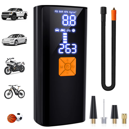 Tire Inflator Portable Air Compressor,Tire Inflators Portable Cordless Air Pump with Gauge for Car tires 20000mAh and 150PSI Digital LCD for Car,Motorcycle,Bike Tires and Balls