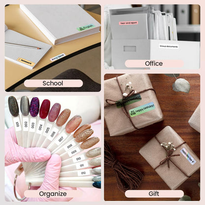 Phomemo Label Maker Machine, D30 Portable Handheld Bluetooth Mini Label Printer, Multiple Templates Smartphone Thermal Small Label Makers for Kid School Items, Classroom Teacher Supplies, Easy to Use