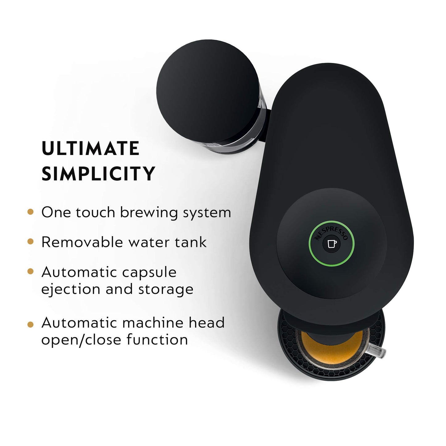 Nespresso Vertuo Plus Deluxe Coffee and Espresso Maker by De'Longhi, Matte Black with Aeroccino Milk Frother