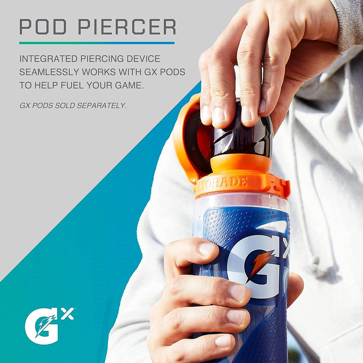 Gatorade Gx NFL Non-Slip Squeeze Bottles, Gx Hydration System, & Gx Sports Drink Concentrate Pods