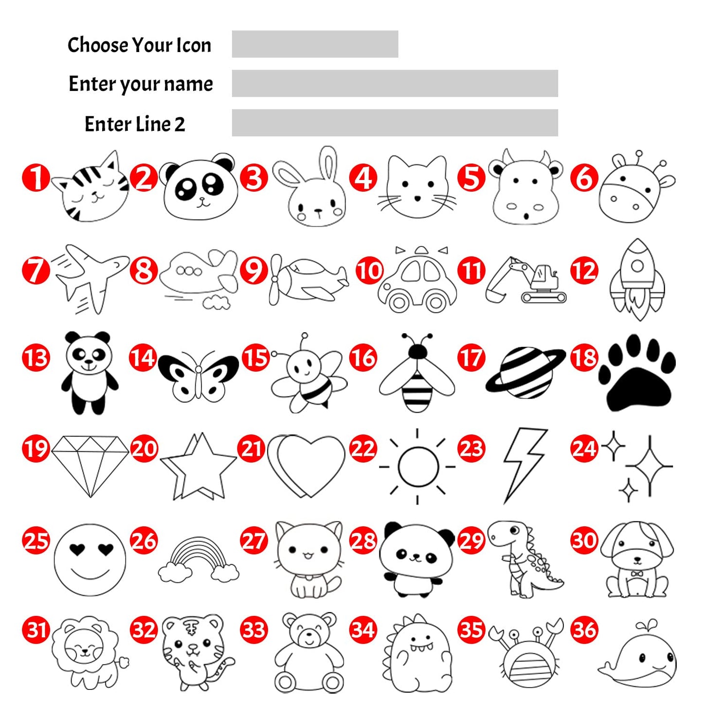 Name Stamp for Clothing Kids Waterproof,Stamps for Clothes Kids，Double Sided Name Stamp(White + Black Ink) Kids Stamps,Clothe Stamp,Custom Name Stamp