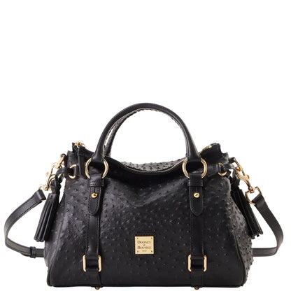 Dooney & Bourke Handbag, Ostrich Satchel - Black