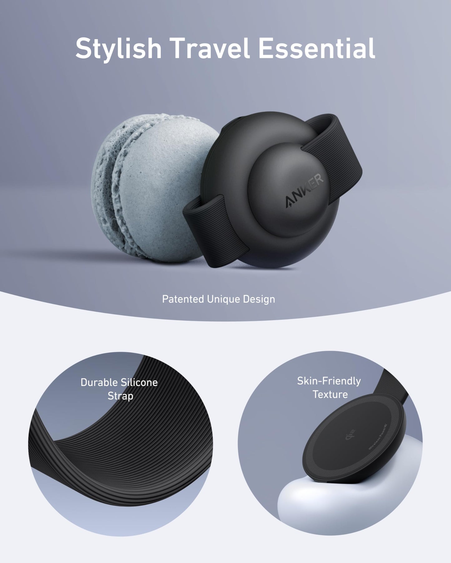 Anker MagSafe Compatible MagGo UFO 3-in-1 Charger, iPhone 16 Wireless Charging Station, 15W Qi2 Certified, Foldable Travel Charging Pad, for iPhone 16/15/14, AirPods, Apple Watch (Not a Power Bank)